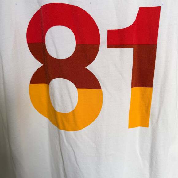 GUESS Originals 1981 Vintage Logo Striped Graphic Tee L - Picture 3 of 4